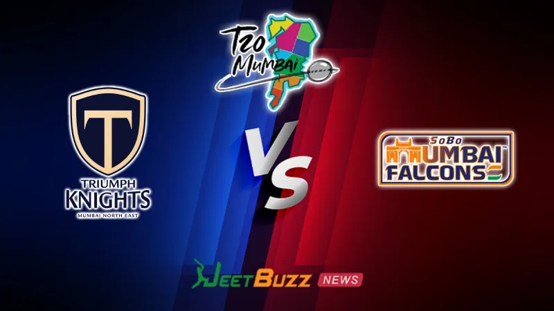 Triumphs Knights Mne vs Sobo Mumbai Falcons Prediction | T20 Mumbai 2026 | 12th Match | June 6 – Who will win today’s T20 match between TKMNE vs SMF? (SEO image)