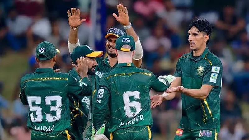 Colombo Kaps vs Galle Gallants Highlights, LPL 2026: Sam Harper, Sahan Arachchige Star as Galle Gallants Clinch Thrilling 5-Wicket Win (SEO image)