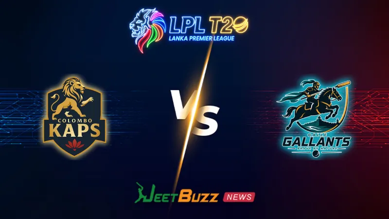 Colombo Kaps vs Galle Gallants Match Prediction | LPL 2026 | 3rd Match | July 18 – Who will win today’s LPL match between CLK vs GAG? (SEO image)