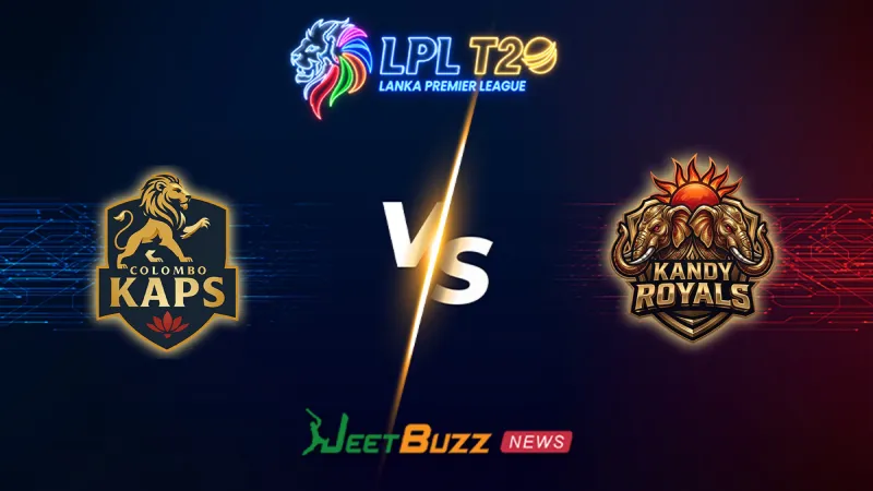 Colombo Kaps vs Kandy Royals Match Prediction | LPL 2026 | 5th Match | July 19 – Who will win today’s LPL match between CLK vs KAR? (SEO image)