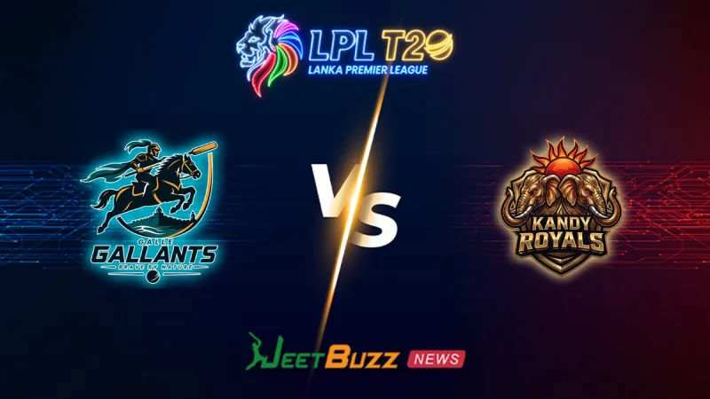 Galle Gallants vs Kandy Royals Match Prediction | LPL 2026 | 11th Match | July 25 – Who will win today’s LPL match between GAG vs KAR? (SEO image)