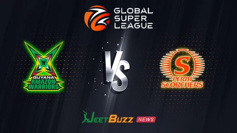 Guyana Amazon Warriors vs Perth Scorchers Prediction | GSL 2026 | 10th Match | July 29 – Who will win today’s match between GAW vs PS? (SEO image)