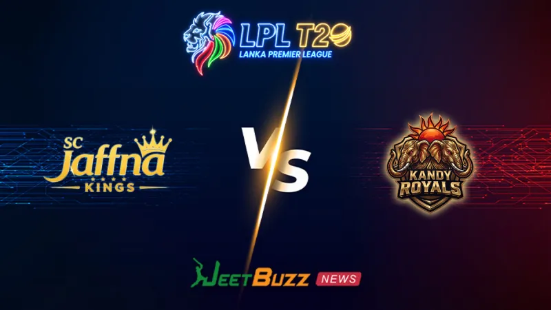Jaffna Kings vs Kandy Royals Match Prediction | LPL 2026 | 13th Match | July 26 – Who will win today’s LPL match between JK vs KAR? (SEO image)