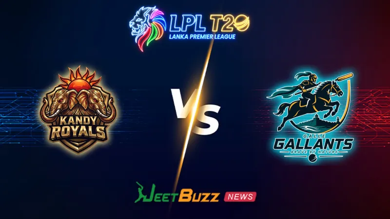 Kandy Royals vs Galle Gallants Match Prediction | LPL 2026 | 16th Match | July 29 – Who will win today’s LPL match between KAR vs GAG? (SEO image)