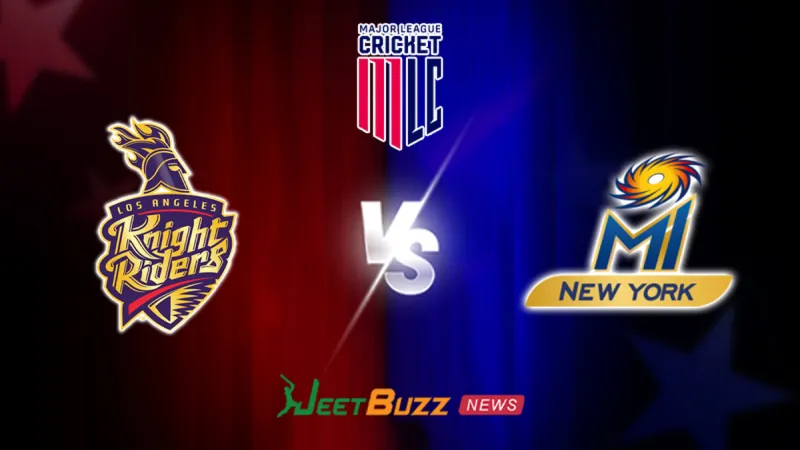 MLC 2026: 20th Match, Los Angeles Knight Riders vs MI New York Prediction | July 04 – Who will win today’s Match between LAKR vs MI NY? (SEO image)