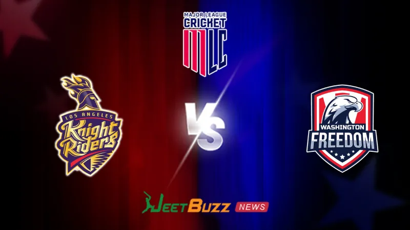 MLC 2026: Final, Los Angeles Knight Riders vs Washington Freedom Prediction | July 18 – Who will win today’s Match between LAKR vs WSF? (SEO image)