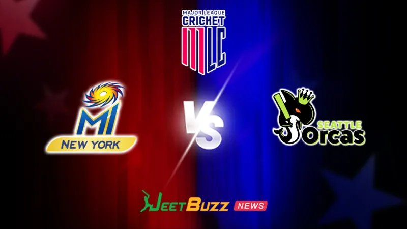 MLC 2026: 25th Match, MI New York vs Seattle Orcas Prediction | July 10 – Who will win today’s Match between MINY vs SEO? (SEO image)