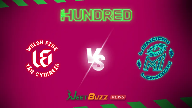 The Hundred 2026: Match 6, Welsh Fire vs MI London Prediction | July 25 – Who will win today’s match between WF vs MIL? (SEO image)