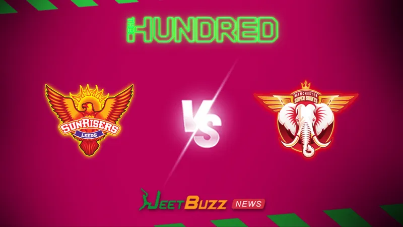 The Hundred 2026: Match 10, Sunrisers Leeds vs Manchester Super Giants Prediction | July 28 – Who will win today’s match between SRL vs MSG? (SEO image)