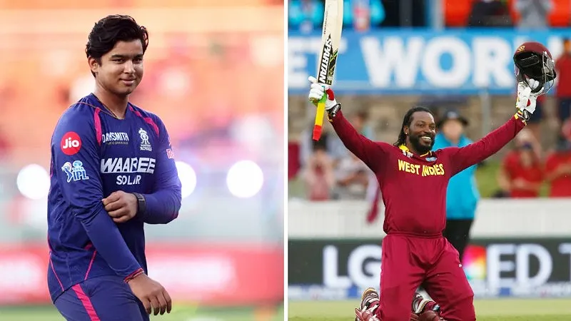 Which Chris Gayle T20 Record Is Vaibhav Suryavanshi Closest to Breaking Next? (SEO image)
