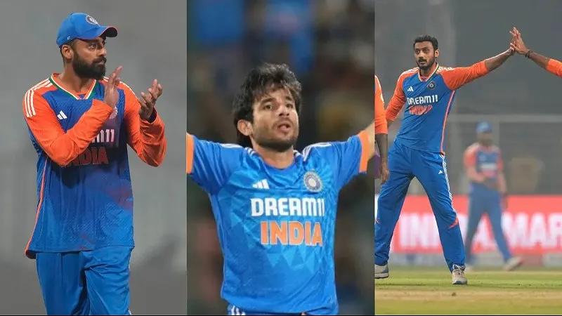 Why Do Bishnoi and Chakravarthy Keep Failing India in Crunch T20I Death Overs This Tour? (SEO image)