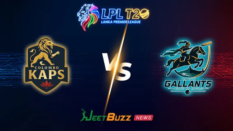 Colombo Kaps vs Galle Gallants Match Prediction | LPL 2026 | Qualifier 2 | Aug 07 – Who will win today’s LPL match between CLK vs GAG? (SEO image)