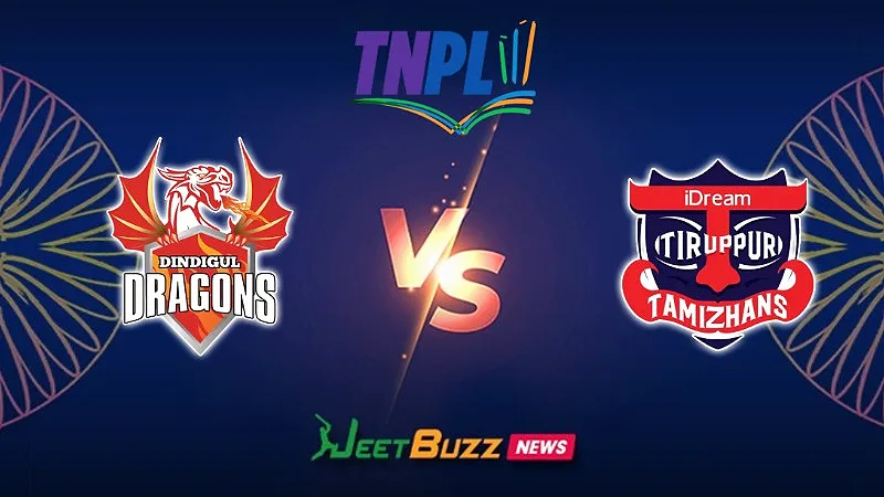 Dindigul Dragons vs IDream Tiruppur Tamizhans Prediction Today | TNPL 2026 | 1st Match | Aug 04 – Who Will Win Today’s T20 Match between DD vs TT? (SEO image)