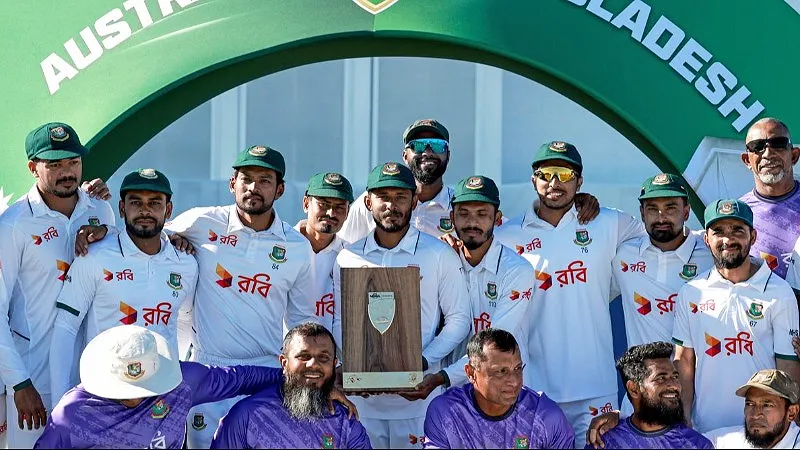 How Did the Australia vs Bangladesh Test at Mackay Finish in Just 750 Balls? (SEO image)