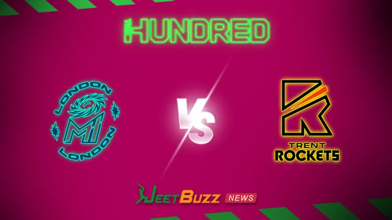 The Hundred 2026: Match 25, MI London vs Trent Rockets Prediction | Aug 08 – Who will win today’s match between MIL vs TR? (SEO image)