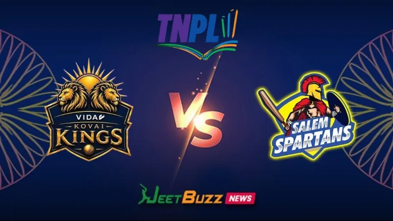 VIDA Kovai Kings vs SKM Salem Spartans Prediction Today | TNPL 2026 | 4th Match | Aug 06 – Who will win today’s T20 match between VKK vs SAL? (SEO image)