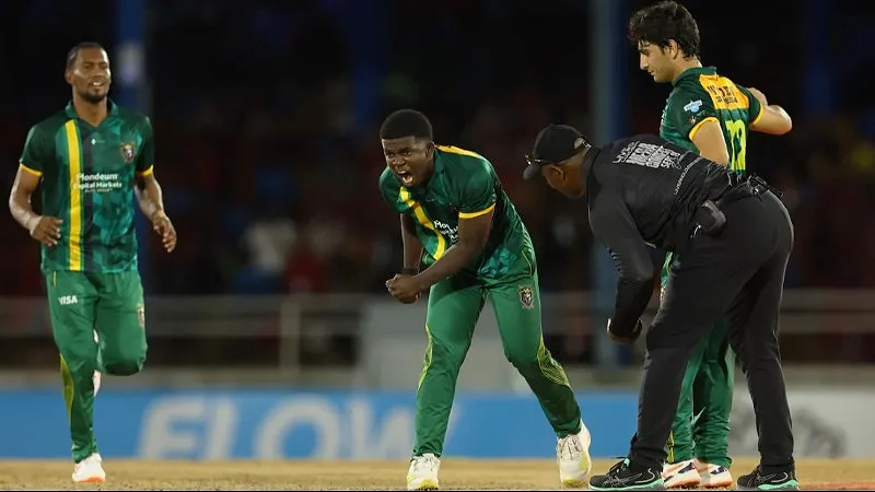TKR vs JAK Highlights, CPL 2026: Vitel Lawes’ Three-Wicket Burst, Carty’s 42 Power Jamaica Kingsmen to DLS Win