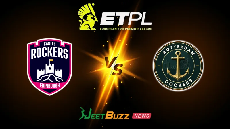 Edinburgh Castle Rockers vs Rotterdam Dockers Prediction Today | ETPL 2026 | 27th Match | Sept 15 – Who will win today’s ETPL match between ECR vs RTD? (SEO image)
