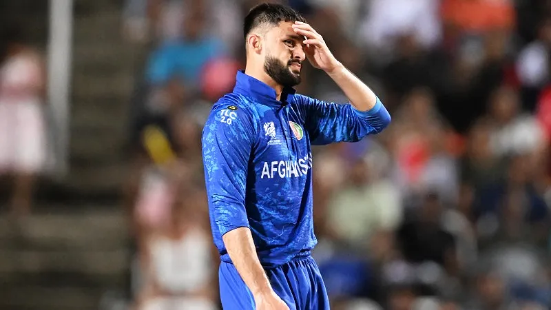 How Did Afghanistan’s Death-Bowling Plan Hold Up in Naveen-ul-Haq’s Comeback Game? (SEO image)
