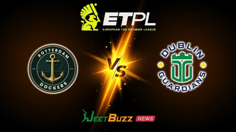 Rotterdam Dockers vs Dublin Guardians Prediction Today | ETPL 2026 | 30th Match | Sept 17 – Who will win today’s ETPL match between RTD vs DBG? (SEO image)