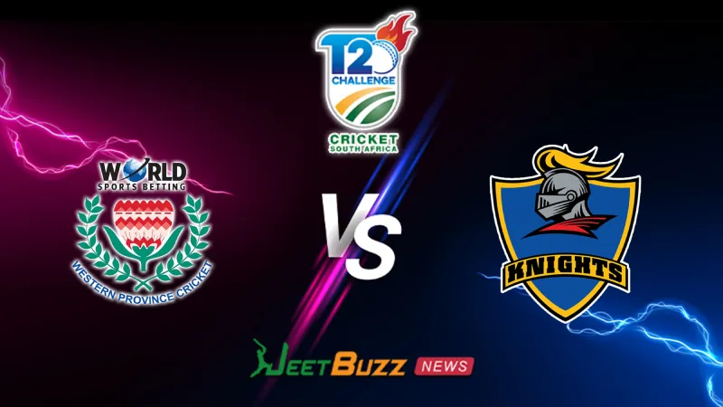 Western Province vs Knights Prediction Today | CSA T20 Challenge 2026 | 6th Match | Sep 27- Who will win today’s match between WPR vs KNGHT? (SEO image)