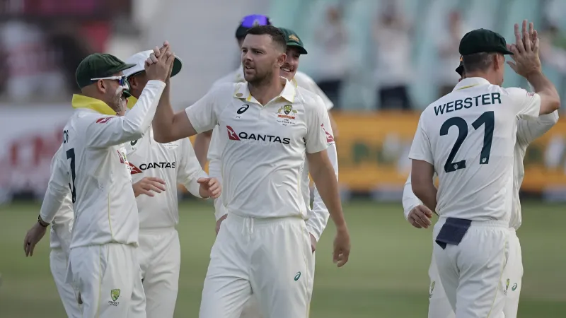 How Is Josh Hazlewood Keeping Ryan Rickelton Quiet in the South Africa vs Australia Test Series? (SEO image)
