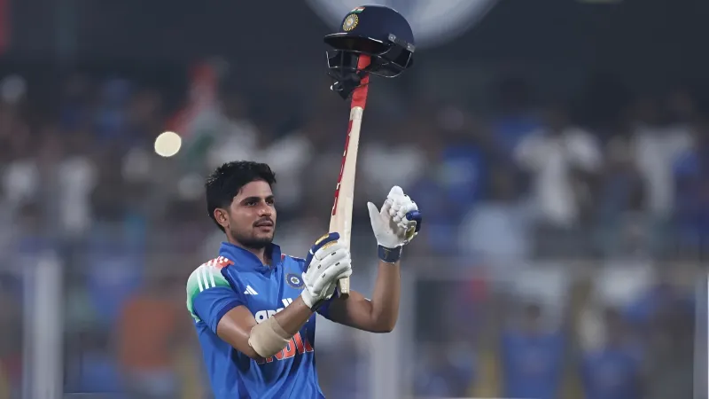 How was Shubman Gill ODI double century against West Indies paced in a 406 chase? (SEO image)