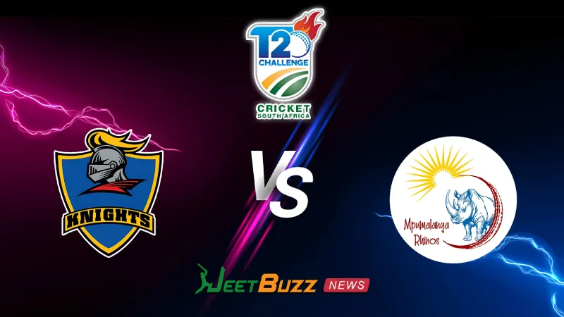 Knights vs Mpumalanga Rhinos Prediction Today | CSA Pro20 Cup 2026 | Pool A | Oct 24 – Who will win today’s match between KNGHT vs MPUMA? (SEO image)