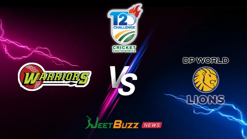 Warriors vs Lions Prediction Today | CSA T20 Challenge 2026 | Pool A | Oct 04 – Who will win today’s match between WAR vs LIONS? (SEO image)