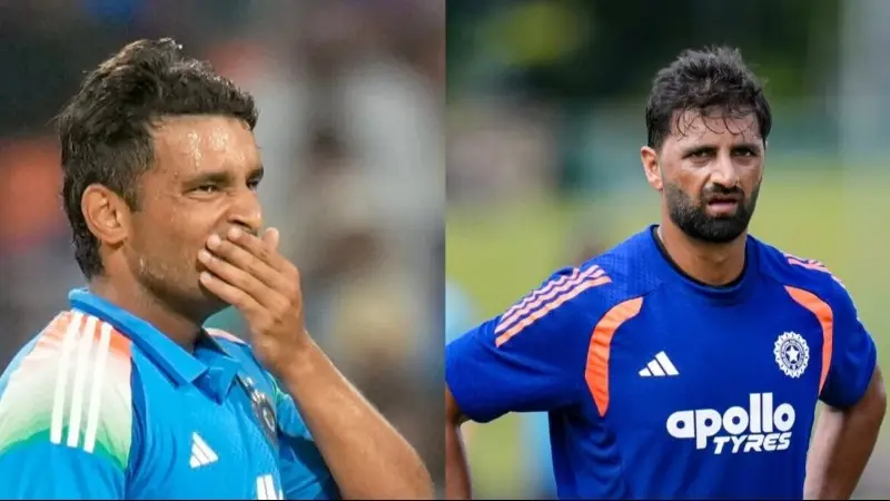 Which Pacer Deserves the Last Seam Spot in NZ vs IND 2026 Tests, Auqib Nabi or Anshul Kamboj? (SEO image)